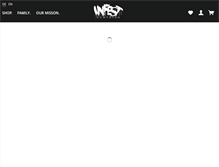 Tablet Screenshot of infest-clothing.com